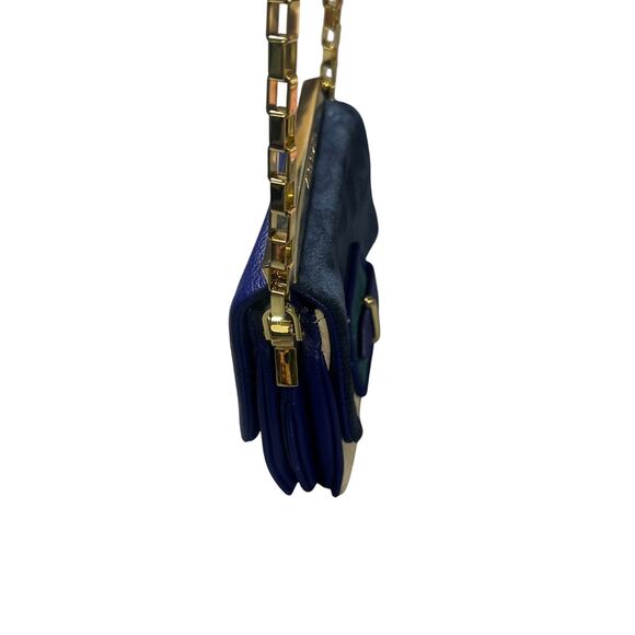 Vince Camuto Leather Suede Color Block Purse - Picture 4 of 9